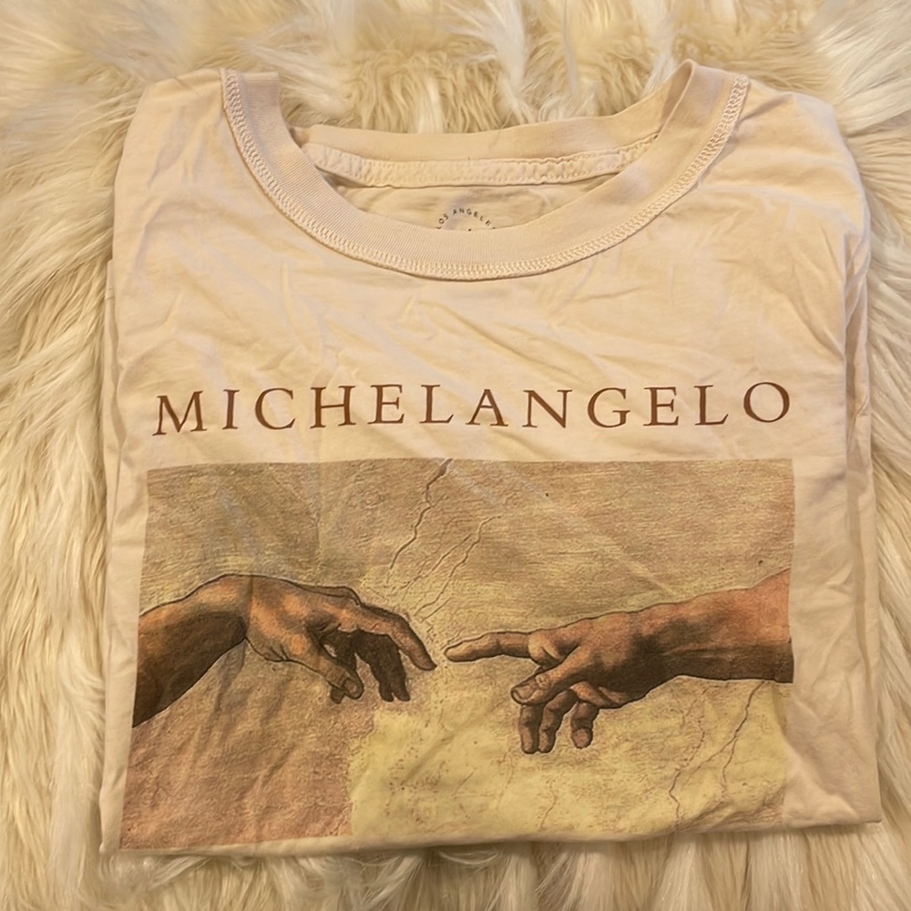 pacsun - michelangelo cream tee